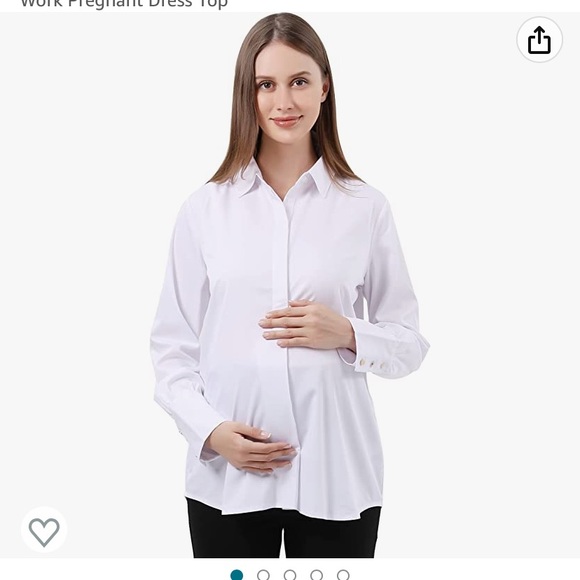 Alina Mae White button up NWT- Maternity - Picture 1 of 4